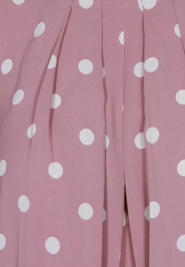 Le Reve 褶裥喇叭粉色上衣