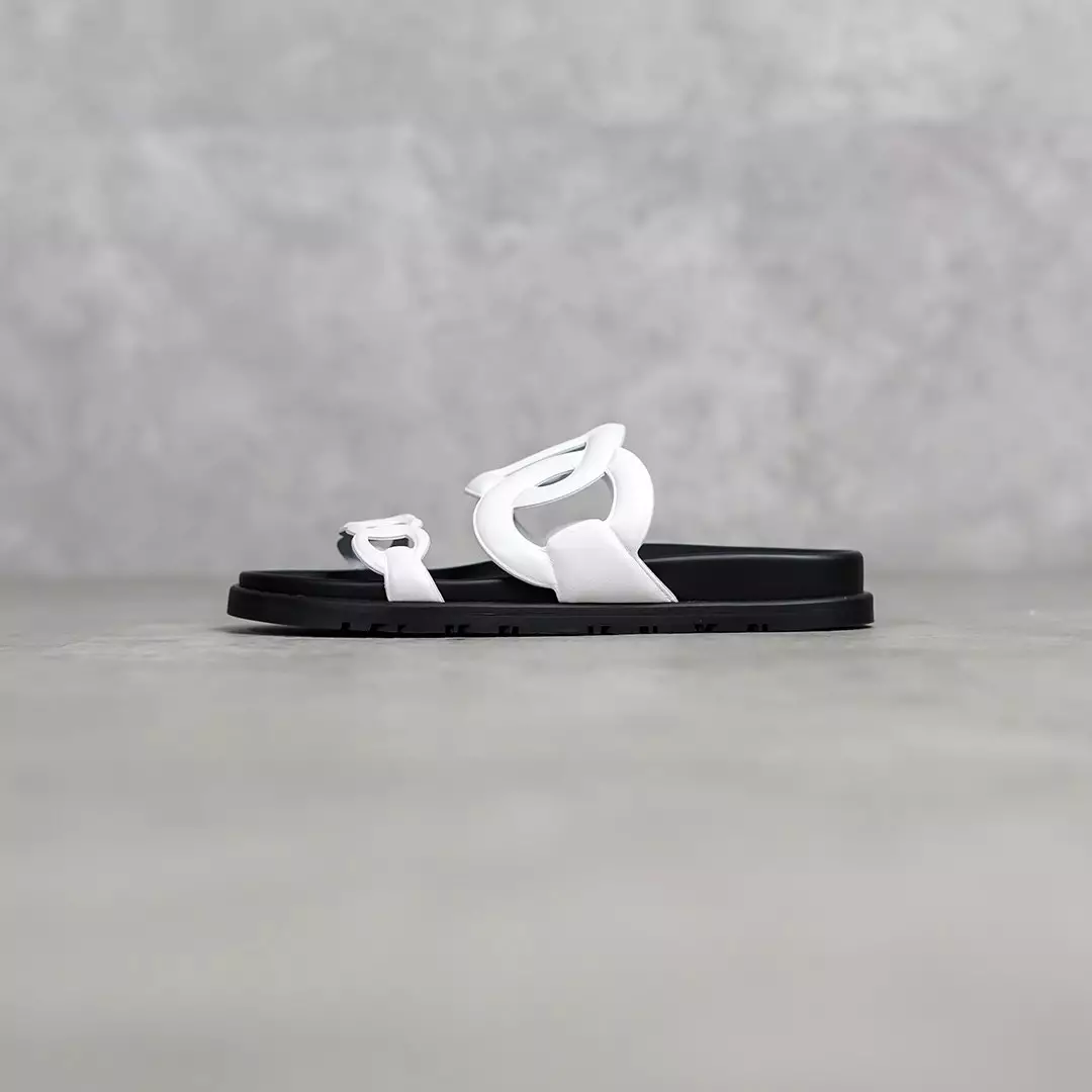 Sandal HERMES XTRA NAPPA WHITE SANDAL 100% ORIGINAL