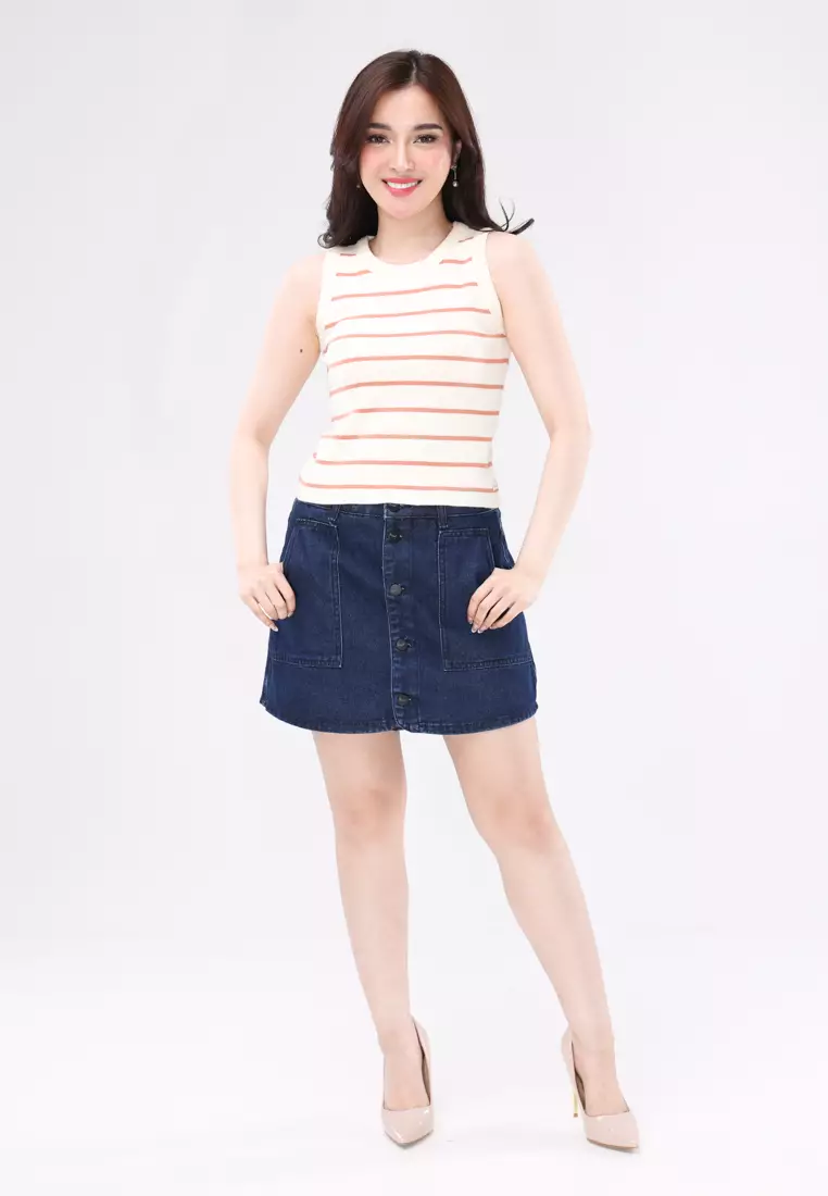 Knitted Sleeveless Blouse
