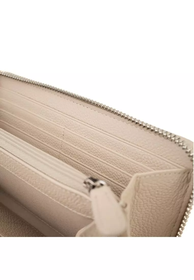 Crossing Milano Long Zip Wallet RFID - New Sand