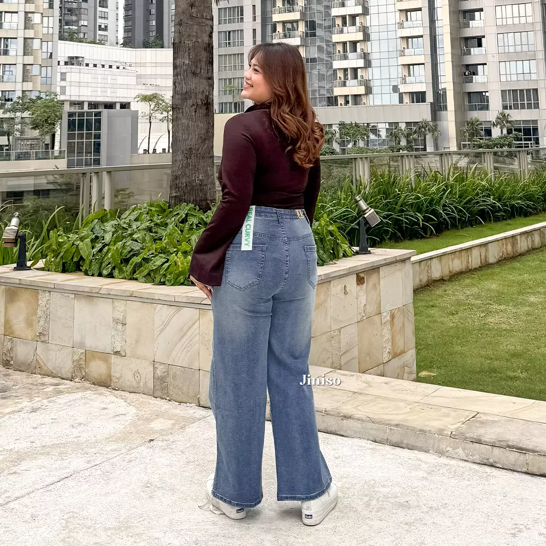 Jumbo Highwaist Straight Jeans Loose Stretch 1501 REAL CURVY