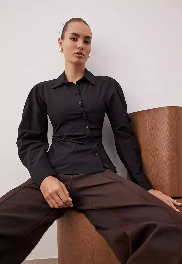 Asymmetrical Fitted Shirt