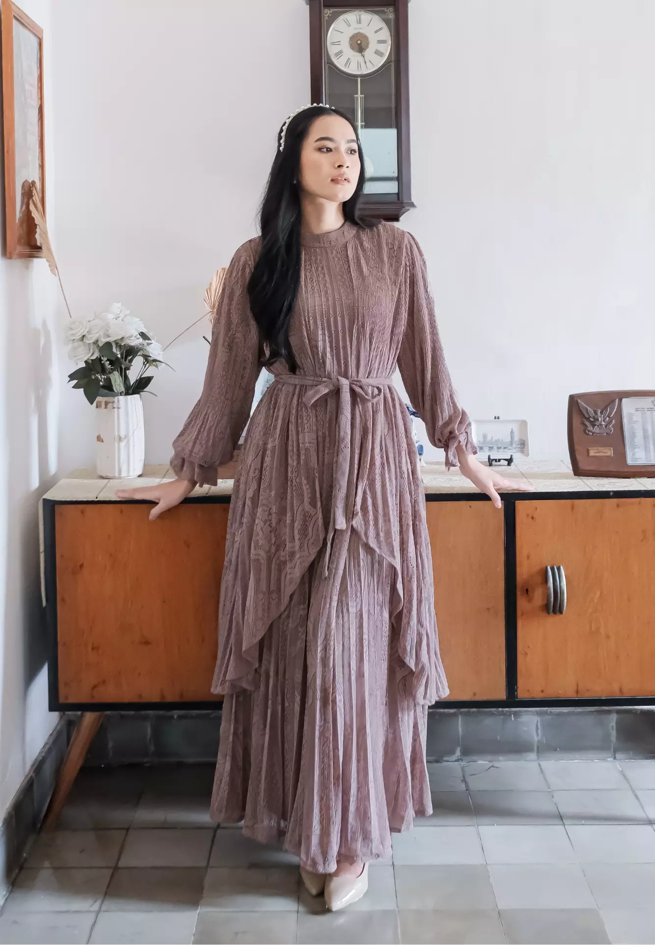 Lysandra Dress - Dusty Orchid