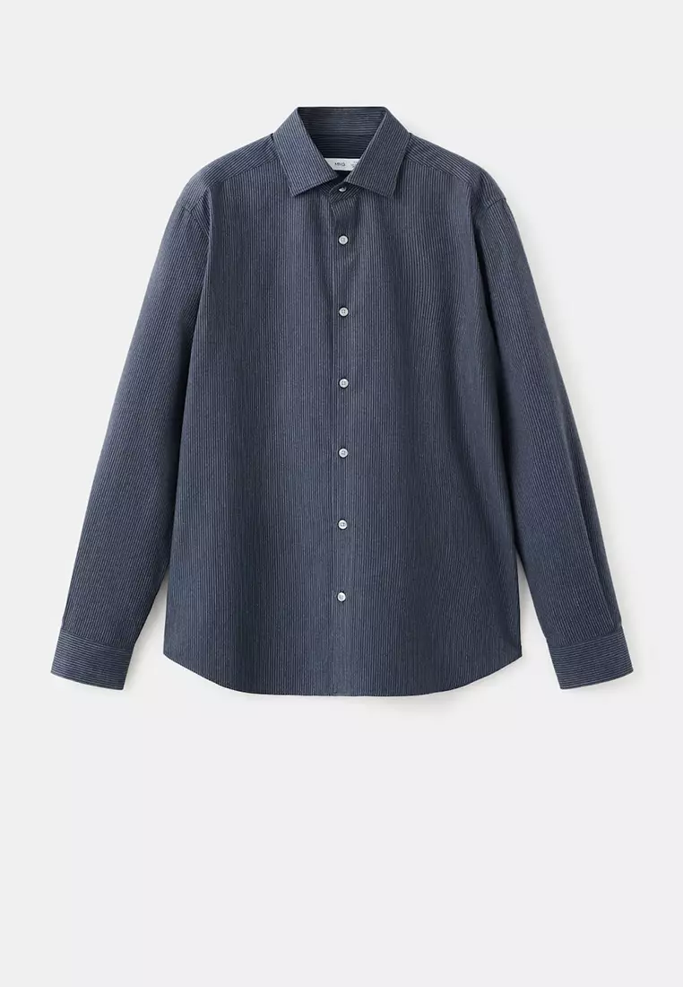 100% Cotton Regular-Fit Striped Shirt