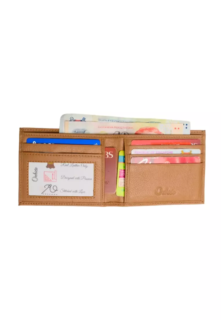 Buy Oxhide Men Lucky Wallet with no holes Full Grain Leather Wallet