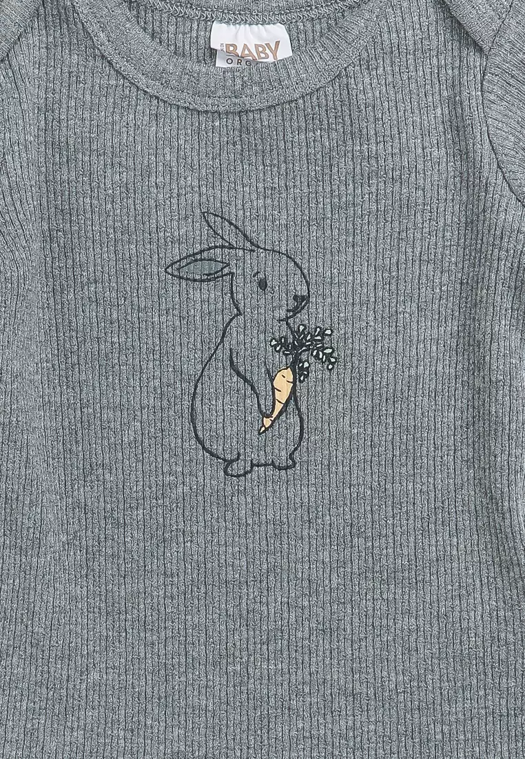 Organic Pointelle Long Sleeves Bubbysuit