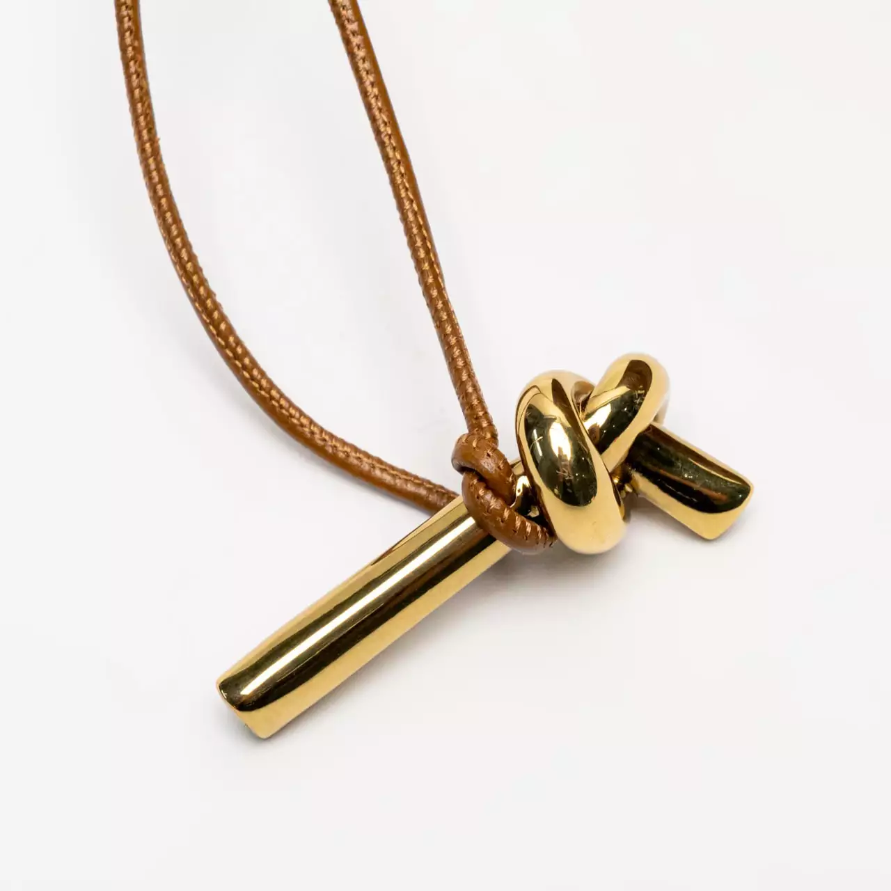 Andiamo Long Clutch With Handle Cognac