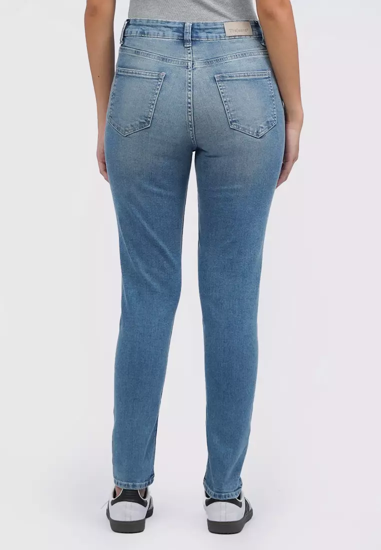 Tirajeans 7-Lldnkey124B003 Skinny Denim Pants Lt. Blue