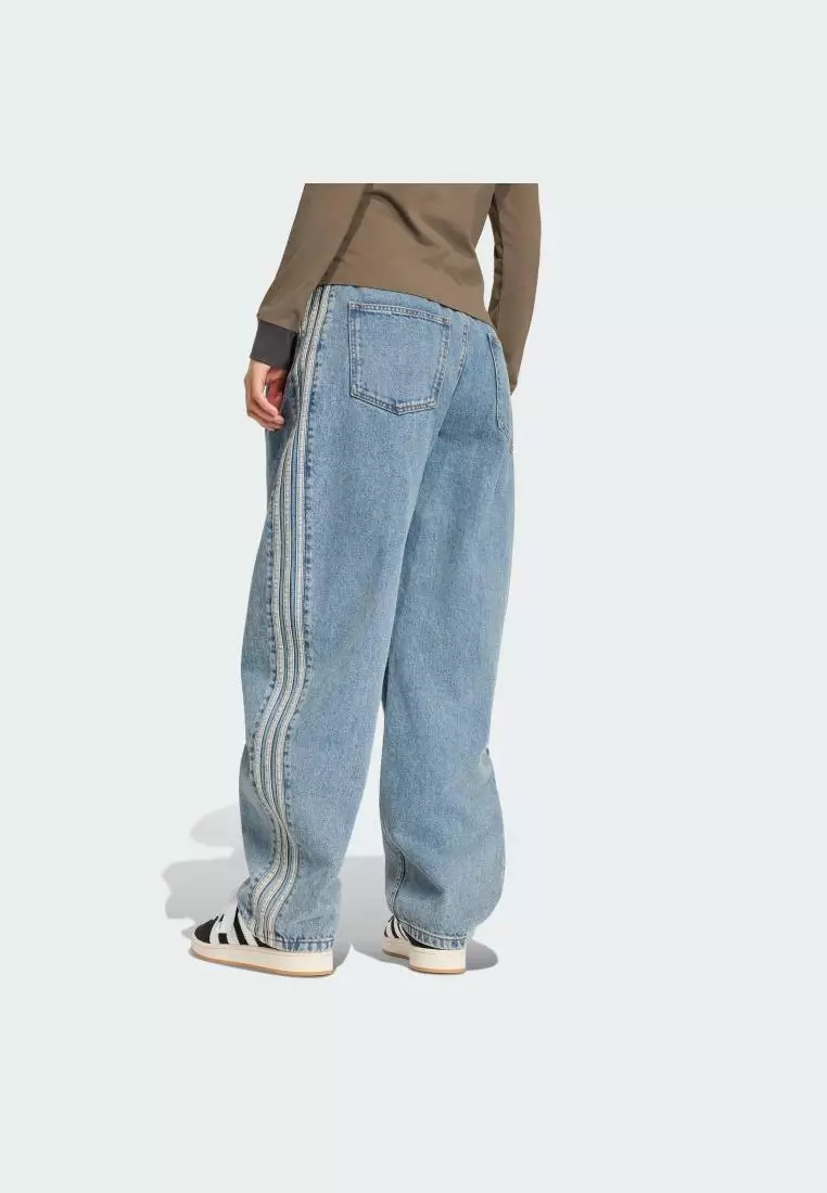 Lifestyle HIGH RISE BARREL LEG DENIM PANT Women Blue KQ6476