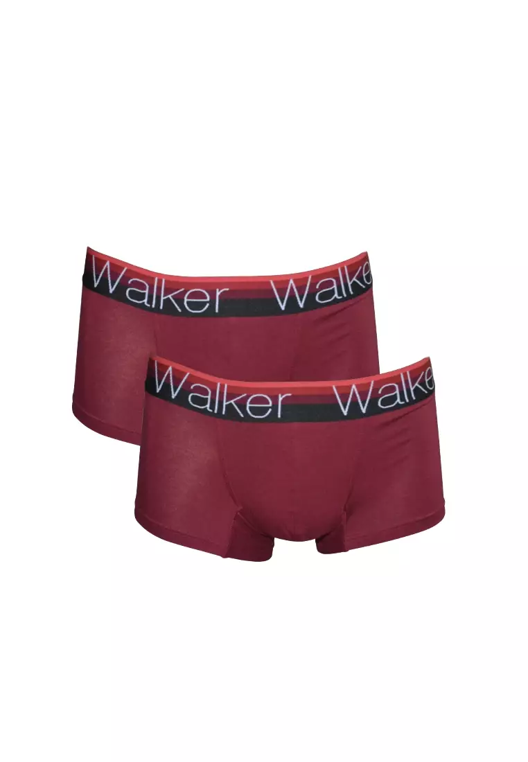 Buy Walker Underwear Walker Extreme Ultra Comfort Gradient Garter Men Boxer  Brief Bundle of 2 (Red) 2024 Online