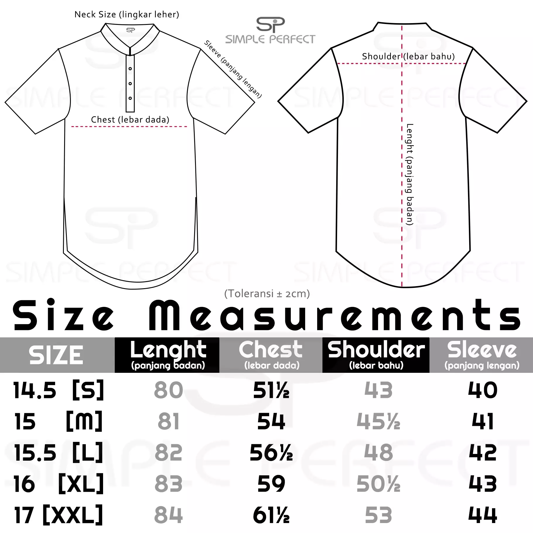 Casella Baju Koko Kurta Lengan ¾ Two Tone | Kurta Hamzah 5002 Dark Grey