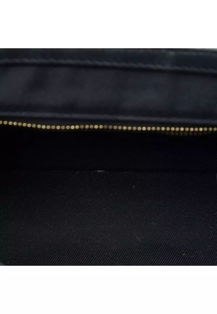 Pre-Loved Burberry Small Haymarket Check Nylon And Leather Dickens Crossbody