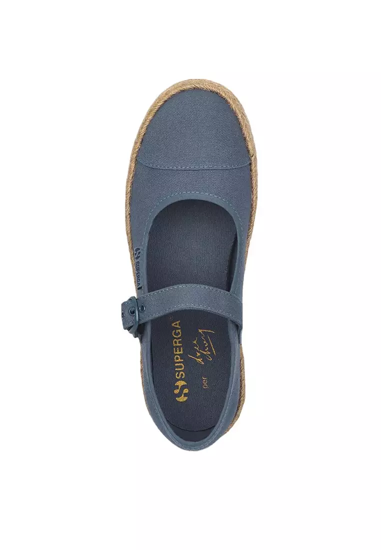 Superga x Drea Chong 2601 Mary Jane Blue Dusty