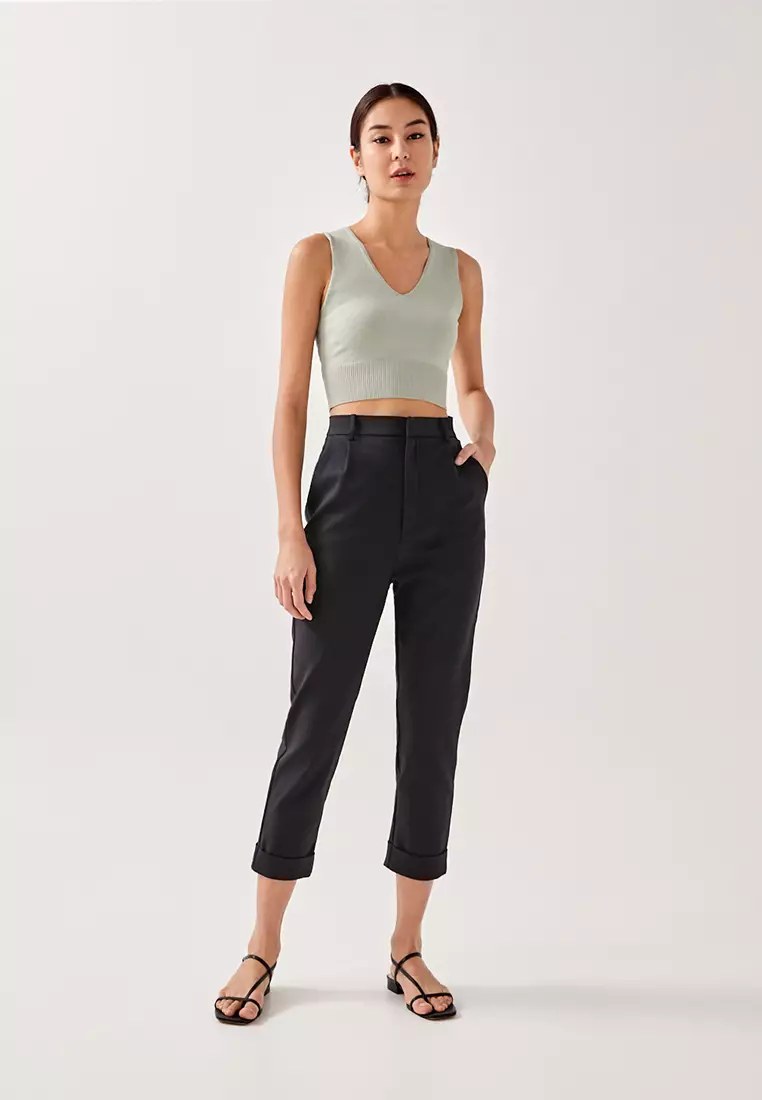 Alby Tailored Peg Leg Chino Pants