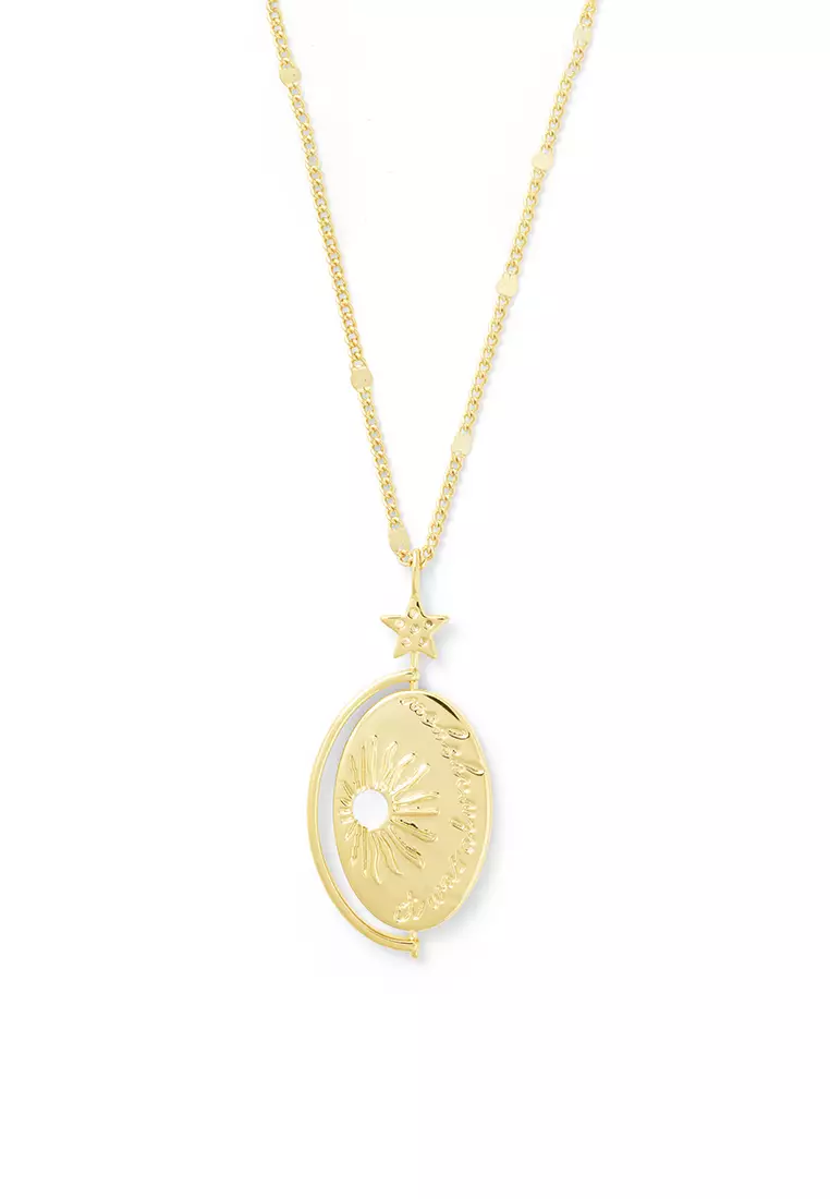 Buy Wanderlust Co My Sun Moon Gold Necklace 2024 Online