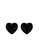 Elfi black Elfi Stainless Steel Heart Shape Black Stud Earrings 6ACD9ACB36F9DEGS_1