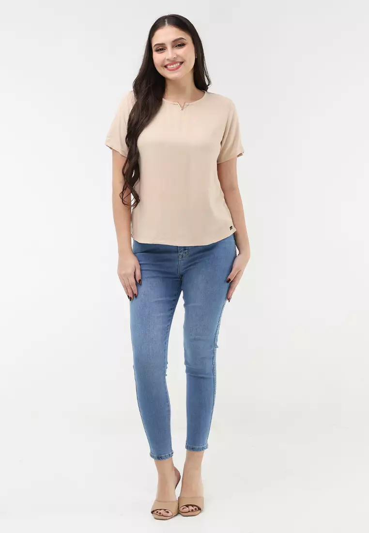 Boldtwill Rayon Short Sleeves Blouse