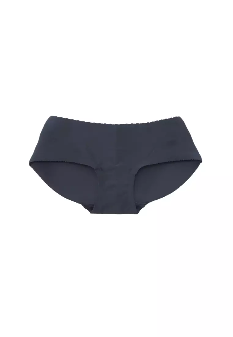 Kelsie Butt Lifter Low Waist Panties Seamless Padded Underwear Hip Pads Enhancer Panty in Black