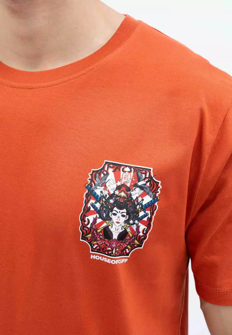 Houseofcuff T-shirt Kaos Motif Wanita Pendek Terracotta Size S-4XL