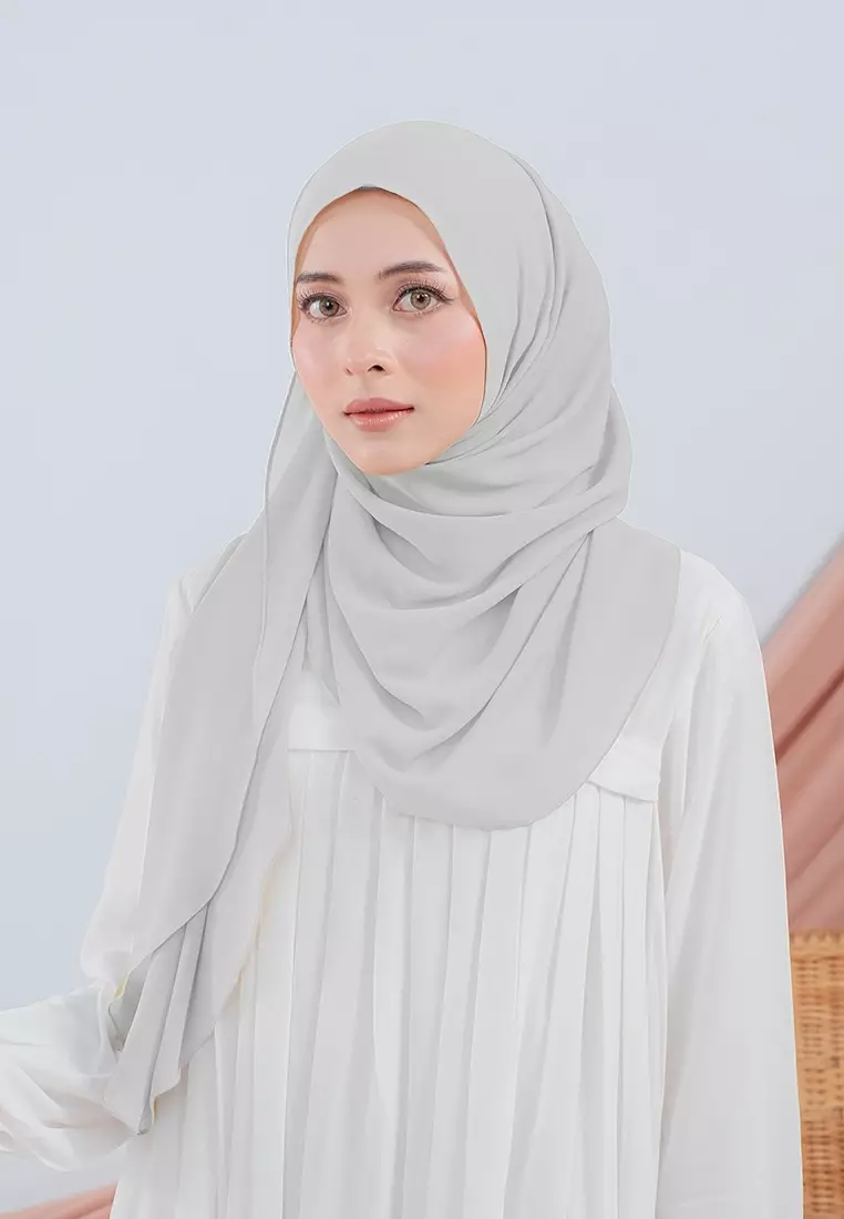 HIJAB INSTAN SABIYA - SILVER GREY