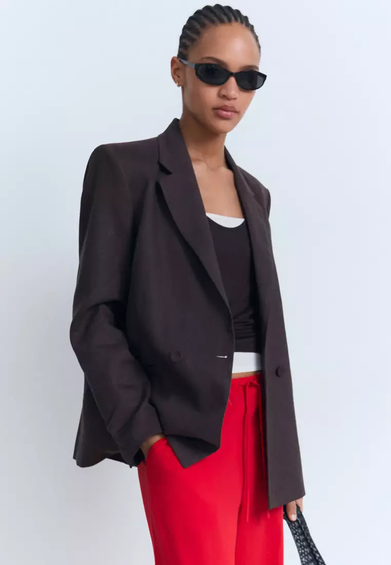 Drawstring Straight Trousers