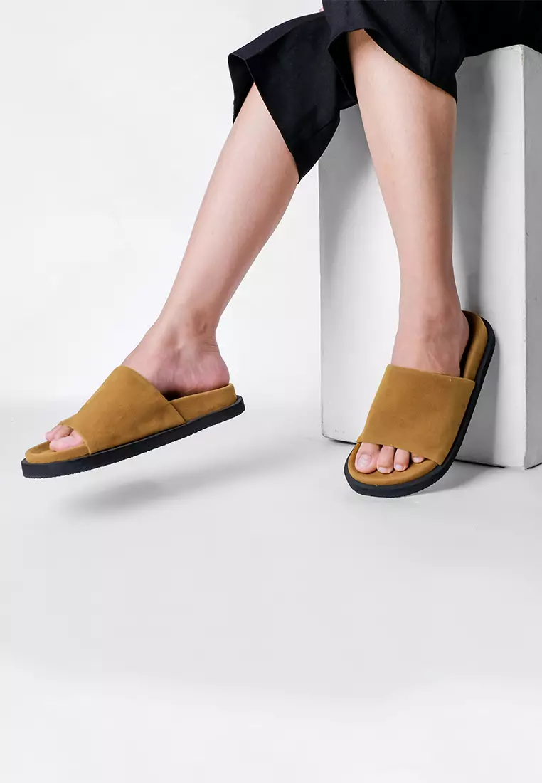 Pamole Sandal Wanita Kekinian Sendal Wanita - Teva Series Coklat