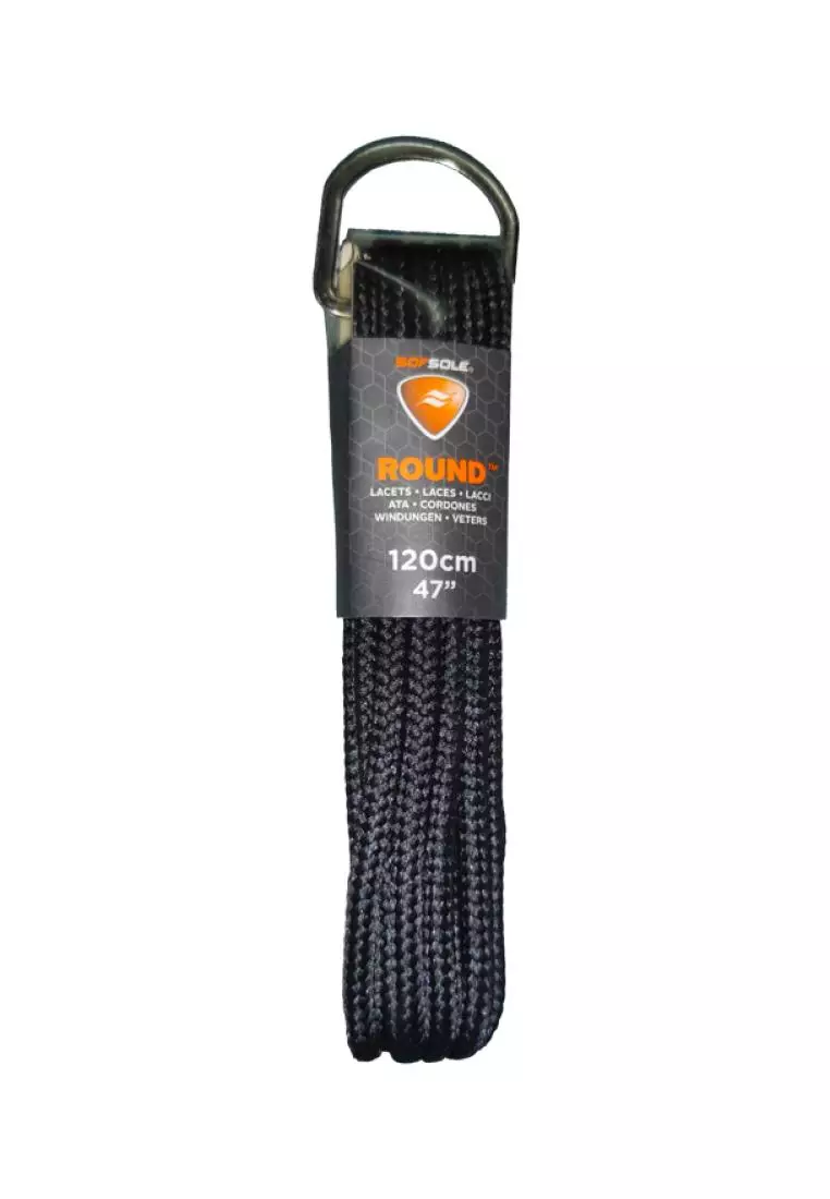 Discount on Sof Sole  shoes - SKU: Laces D-Ring Round Black 120cm