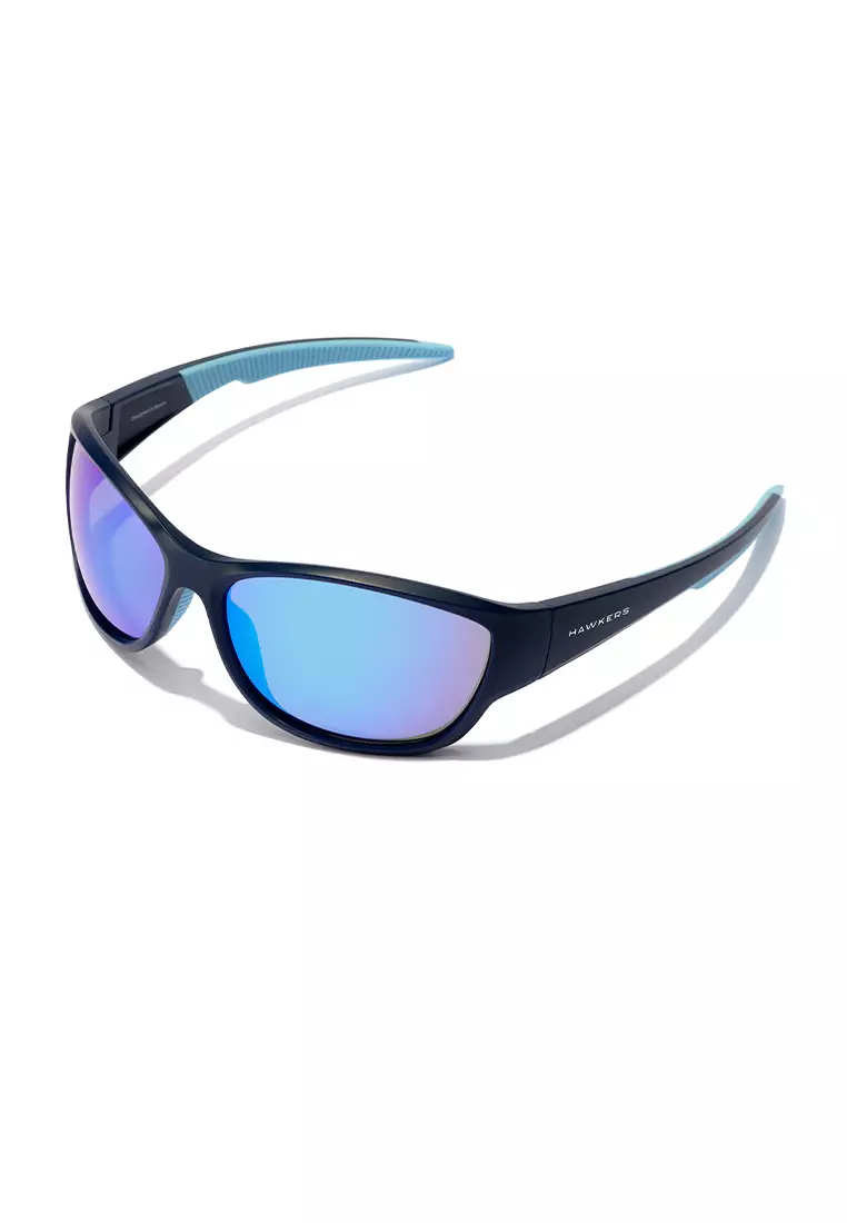 HAWKERS Navy Clear Blue RAVE Sunglasses for Men and Women, Unisex. UV400 Protection. Official Product designed in Spain