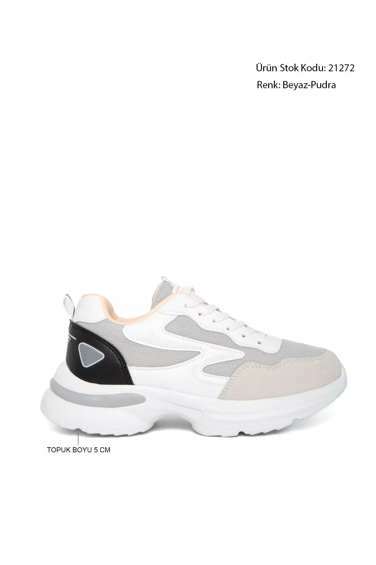 White-Powder Women'S Sneaker 21272