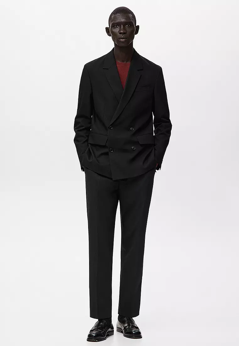 Boston Regular-Fit Double-Breasted Suit Jacket