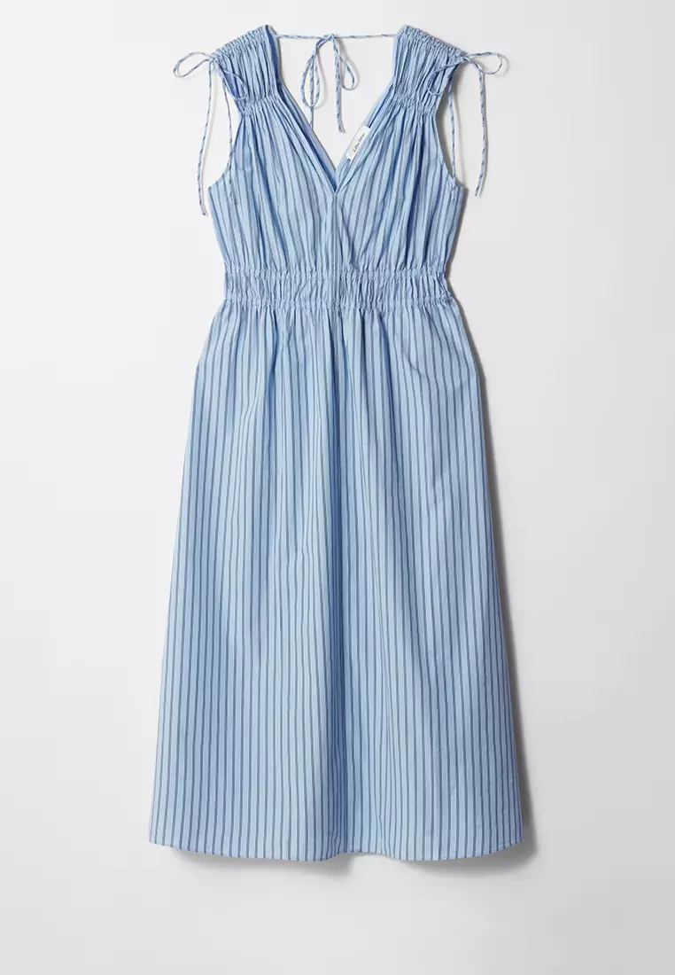 Tie-Detailed Midi Dress