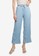 Heather blue Pleated Detail Pants A8859AACCDF317GS_1