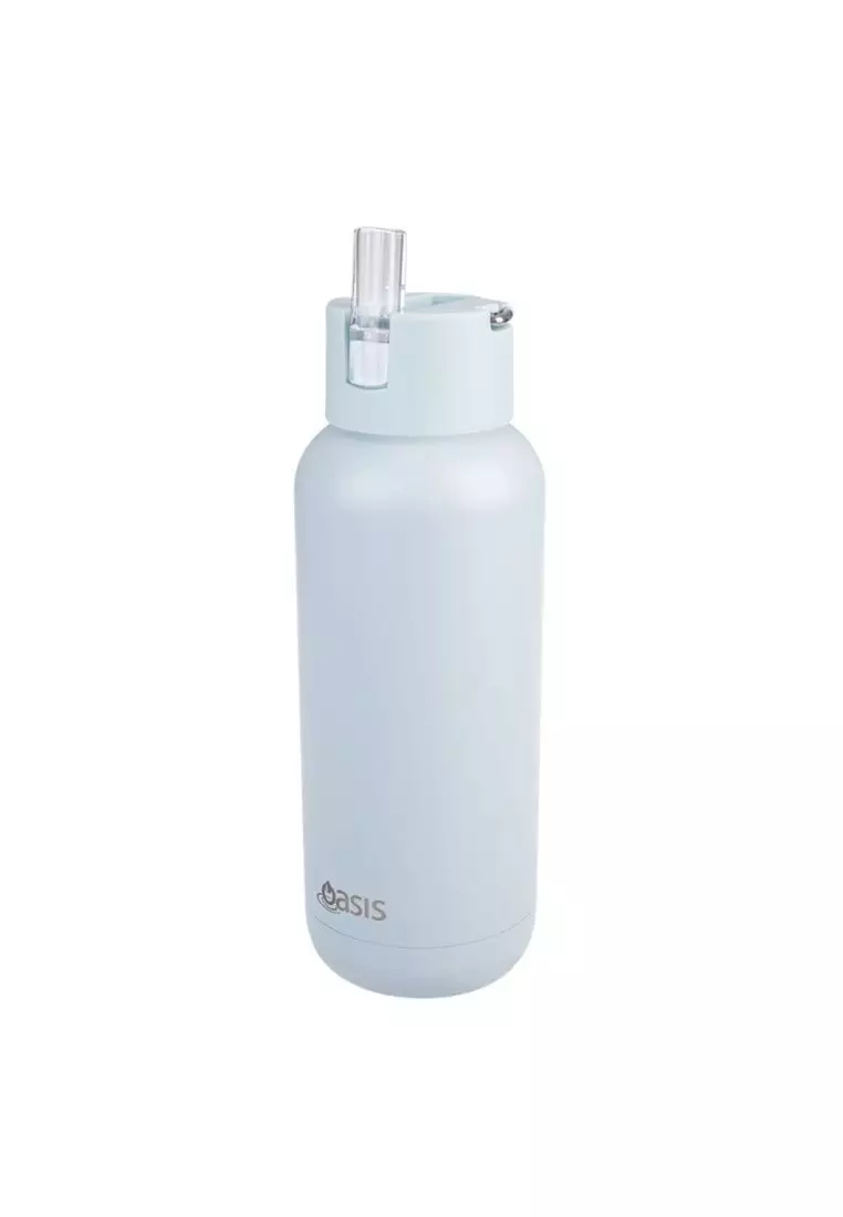 Oasis Stainless Steel Insulated Ceramic Moda Bottle 1L - Sea Mist