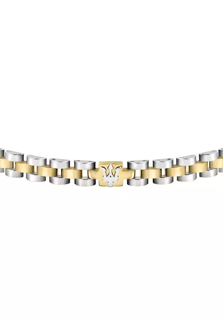 瑪莎拉蒂 BR 系列金色不锈鋼手鍊 JM320AST09