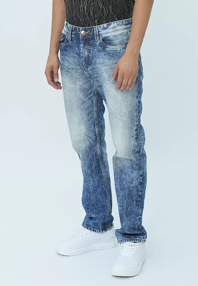 LGS - Celana Panjang Jeans Premium Pria Motif Washed - JPF.293.P107.A679.C