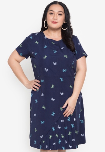 Shop Paperdolls Milly Plus Size Wynter Butterfly Print Sheath