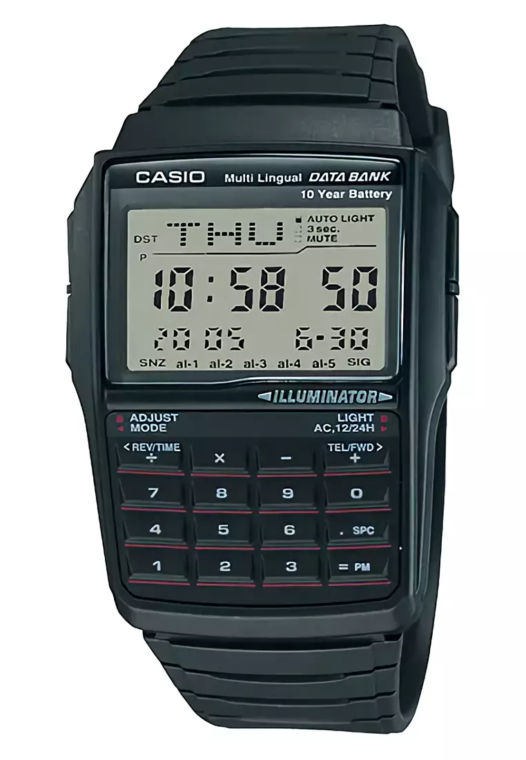 Casio - Jam Tangan Digital Pria - Black - Resin Strap - DBC-32-1ADF