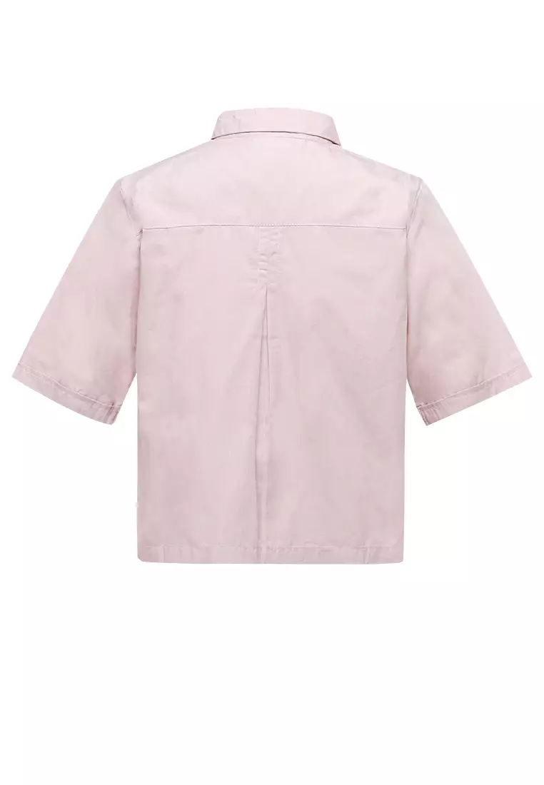 Pito Dito Girl Favor Blouse Pendek Anak Dusty Pink - Size 4