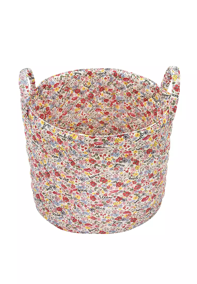 Buy Cath Kidston Lots of Love Ditsy Storage Basket Online ZALORA