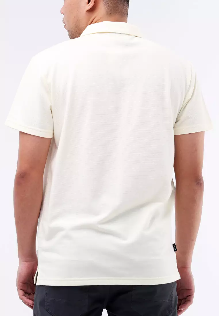 Collared Waffle Short Sleeves Polo