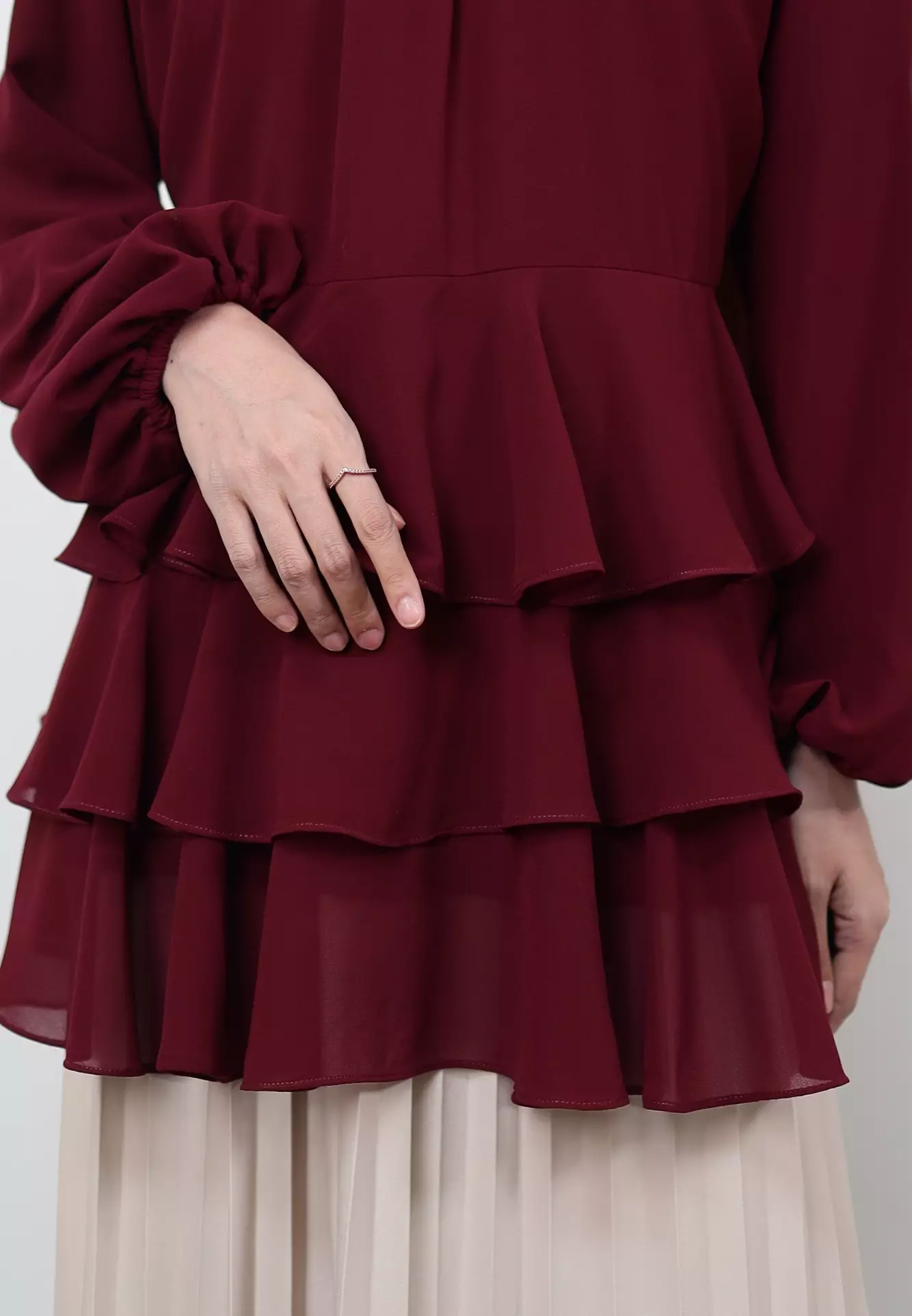 Lucinda Blouse - Maroon