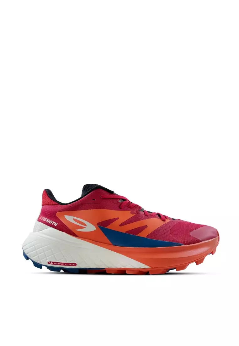 910 Nineten YUZA SPEEDGOTH Sepatu Trail Running - MERAH/CREAM/TEAL