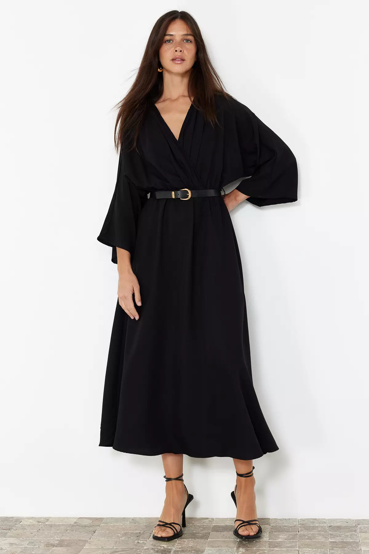 Wrap Midi Dress