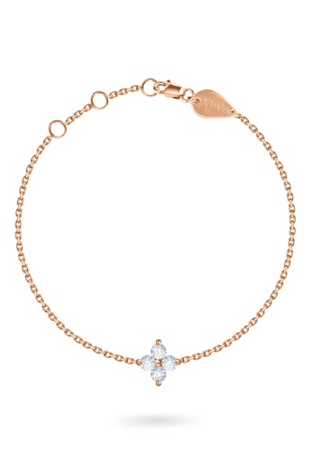 Aquae Jewels pink Bracelet Fairy 18K Gold and Diamonds - Rose Gold 00823AC727A347GS_1