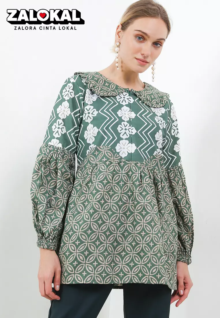 Belleza Blouse Batik Wanita Exclusive Premium Casual Modern