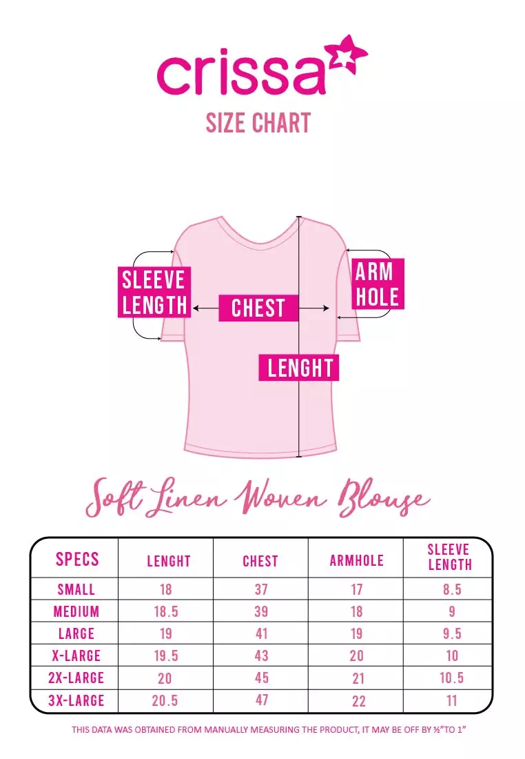 Soft Linen Woven Short Sleeves Blouse