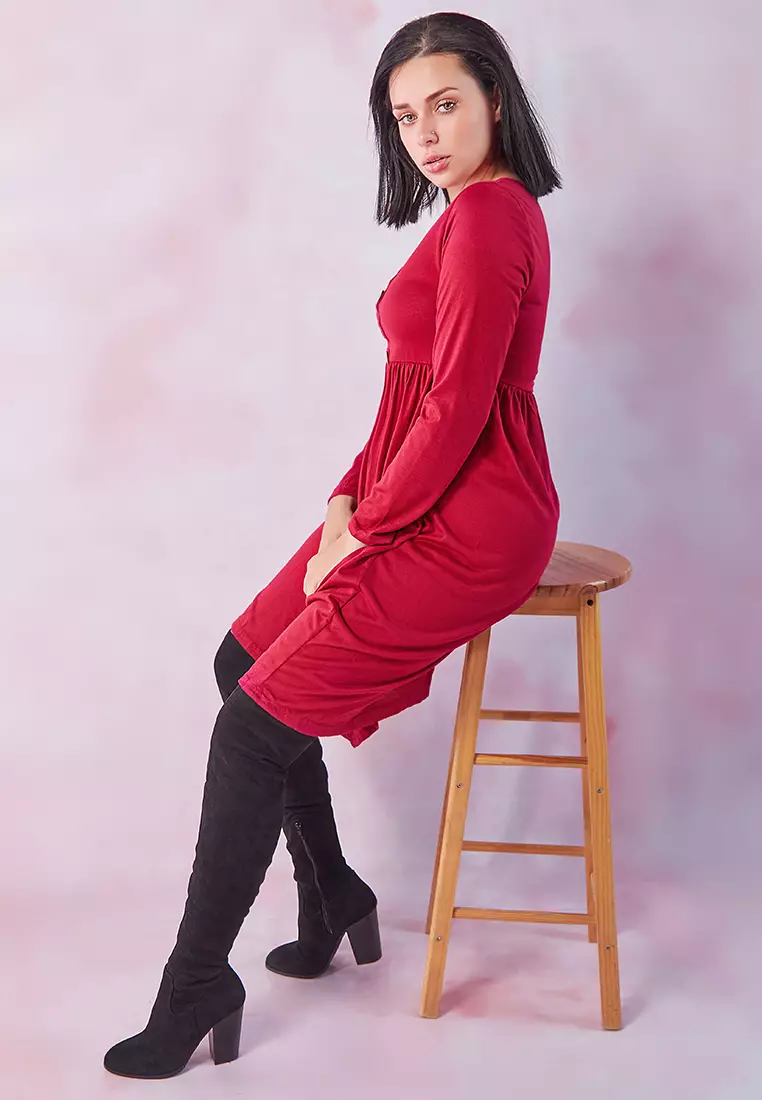 Red dress outlet up