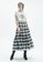iROO multi Checkered Tiered Skirt 3D931AA24AD643GS_1
