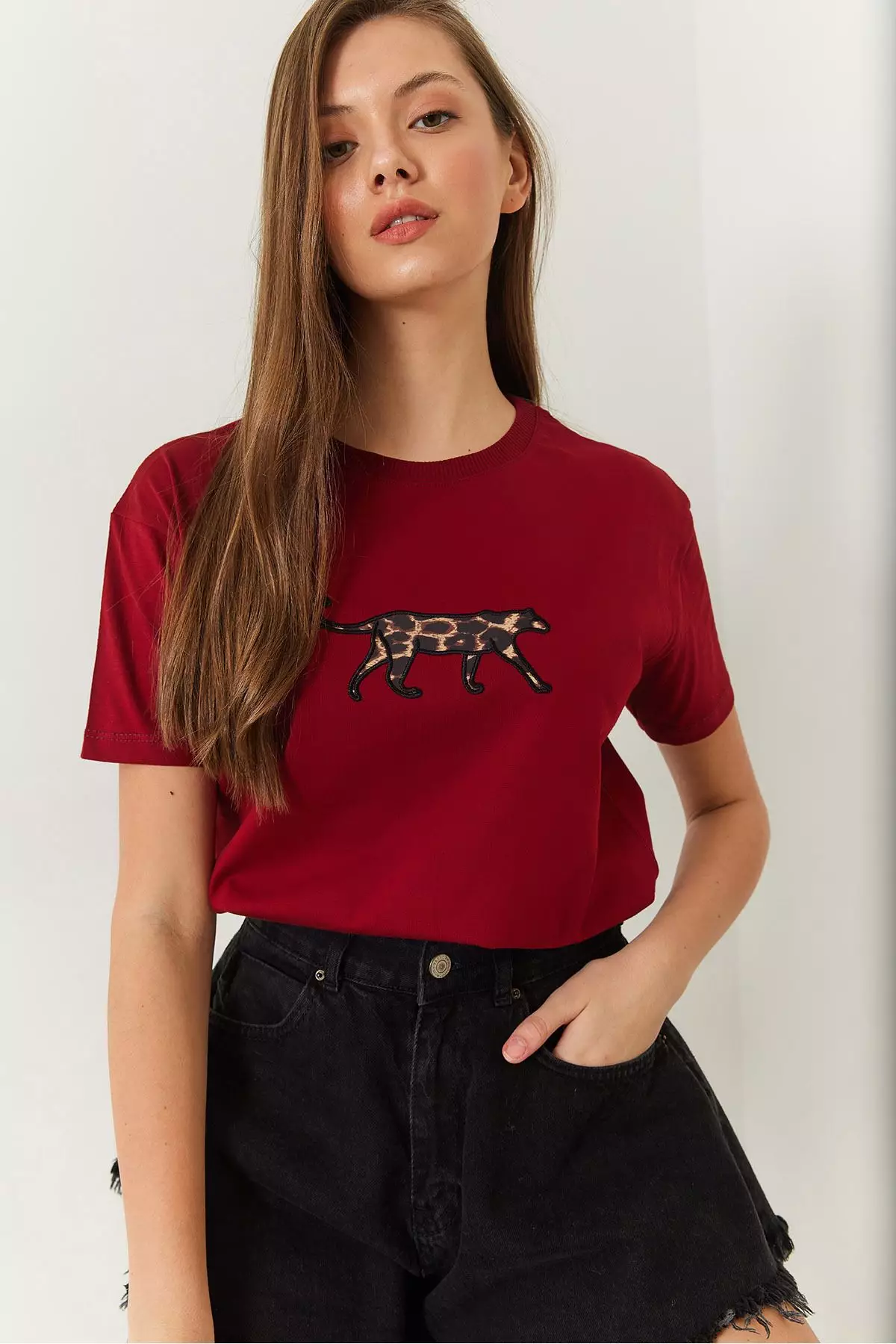 Women's Leopard Print T-Shirt 60602006