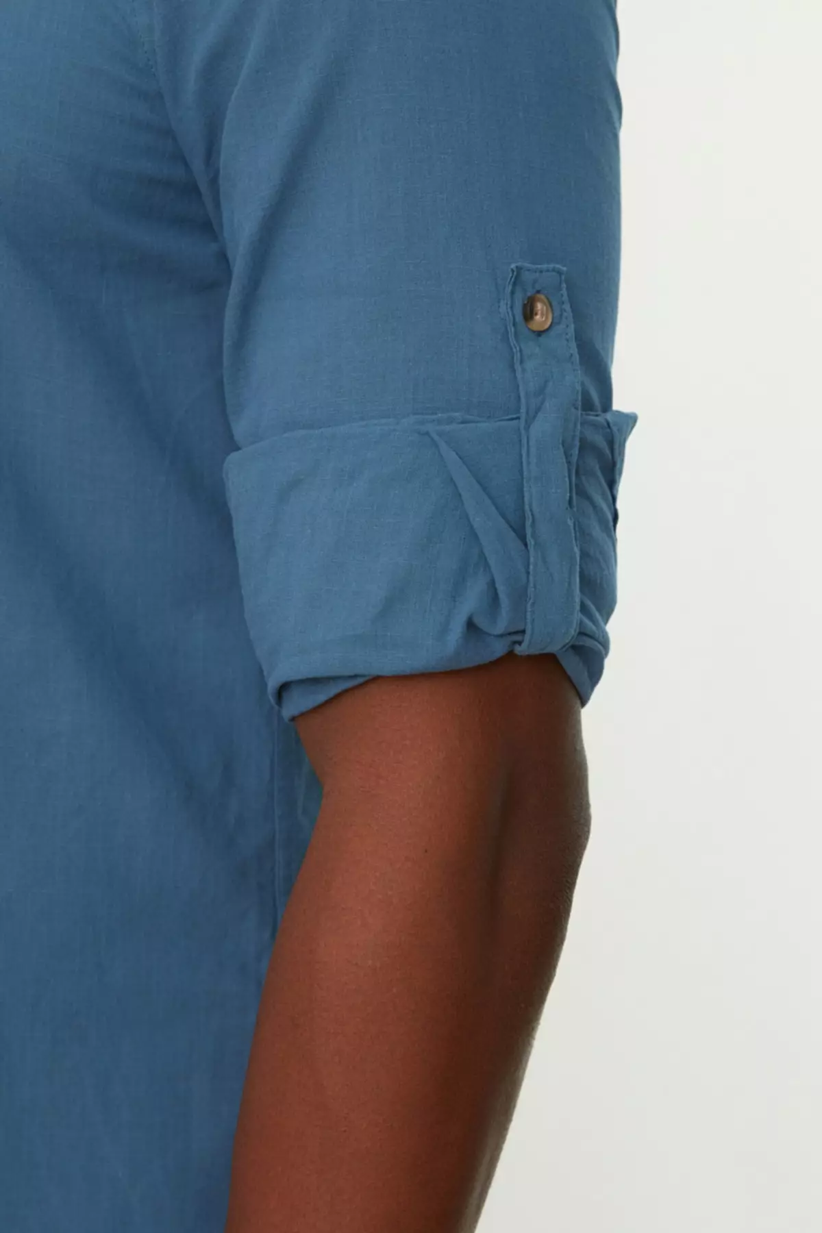 Slim Fit Grandad Collar Shirt